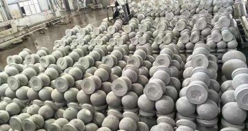 丽水芝麻白圆球 石球 挡车球