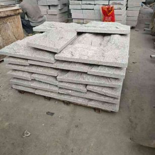 丽水芝麻白蘑菇石，自然面