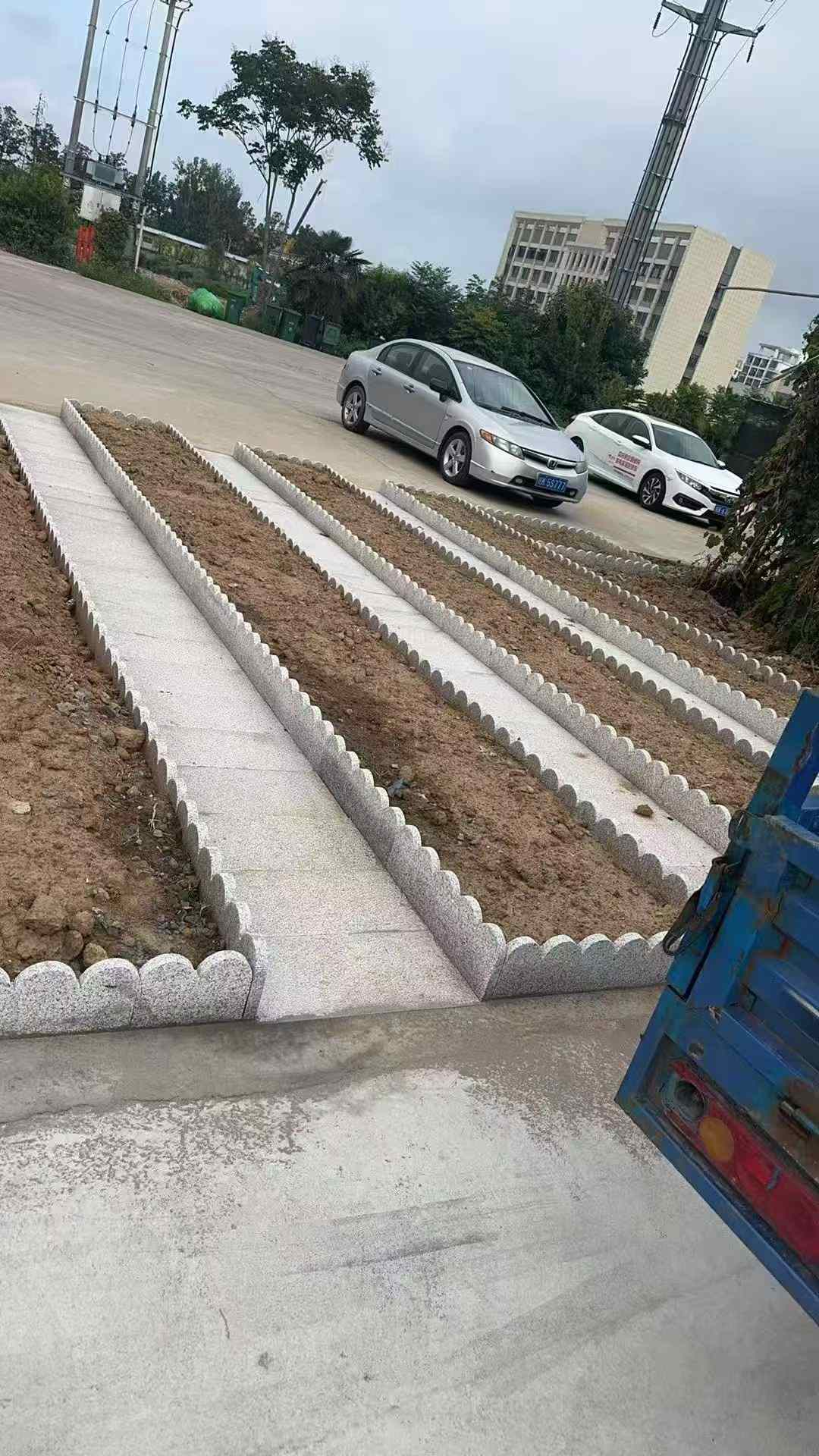 丽水芝麻白花边石