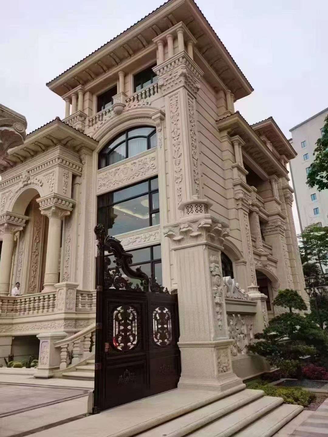 丽水黄金麻别墅外墙异形定制