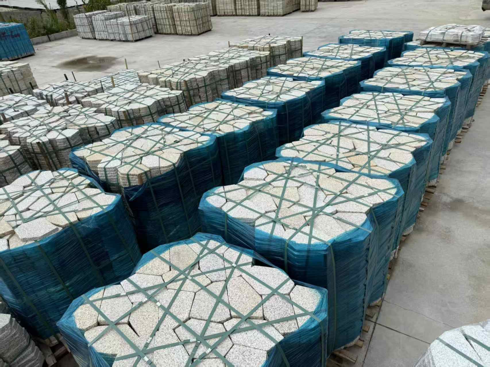丽水黄金麻冰裂纹 碎拼
