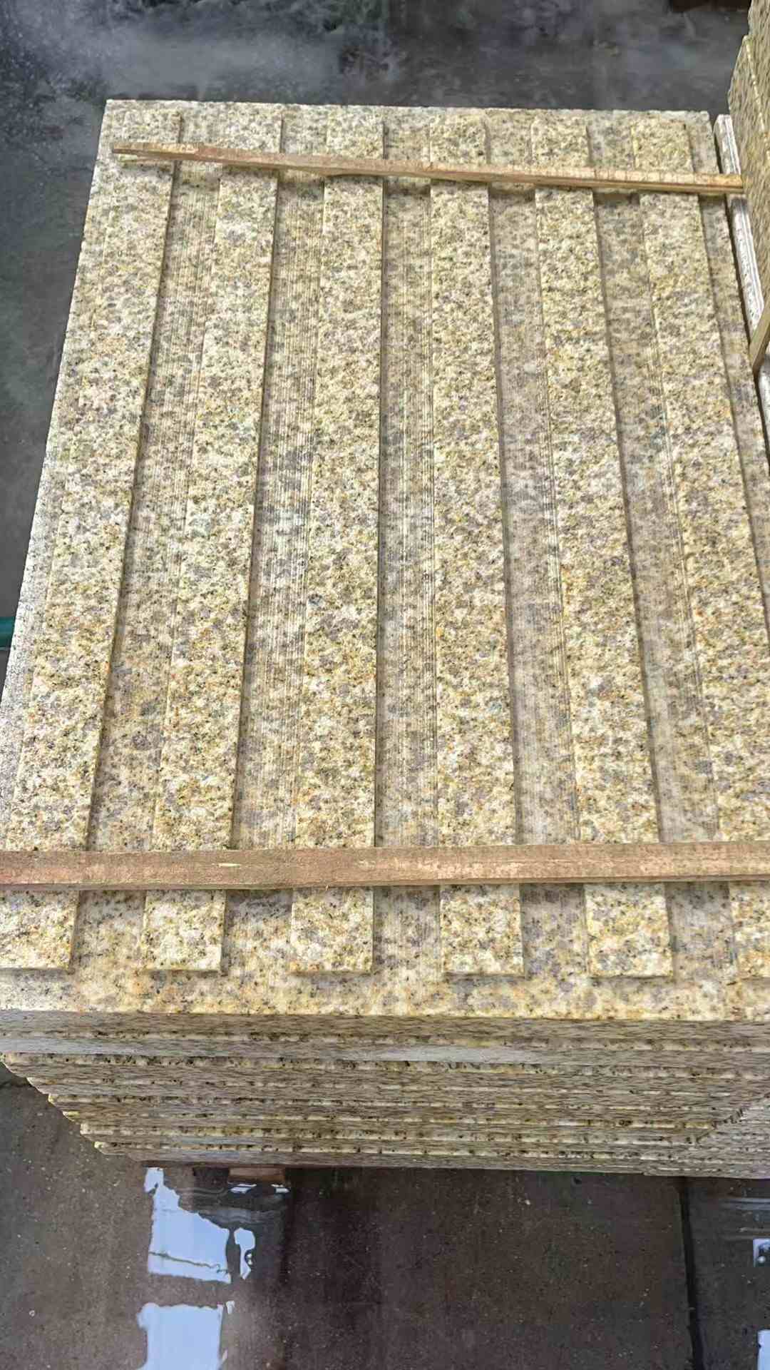 丽水黄金麻盲道 石材盲道